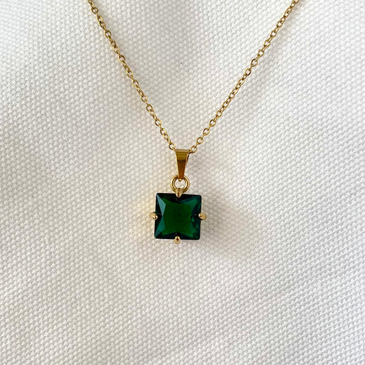 AURA | NECKLACE (smaragdgrün)